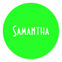 Custom coloured Neon Green add a name