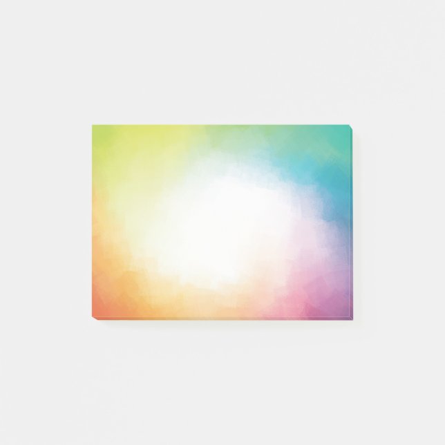 Custom Colourful Abstract Artwork Modern Template Post-it Notes (Front)
