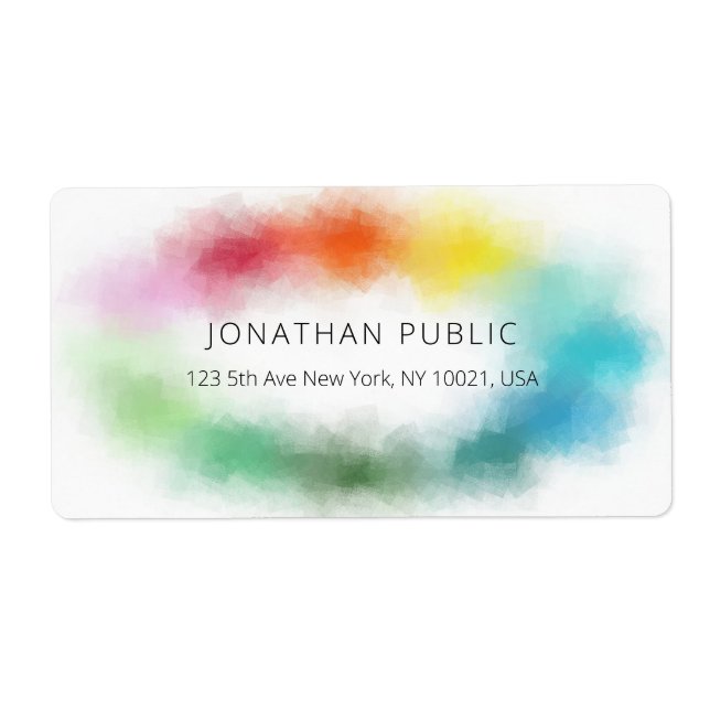 Custom Colourful Abstract Elegant Template Modern (Front)