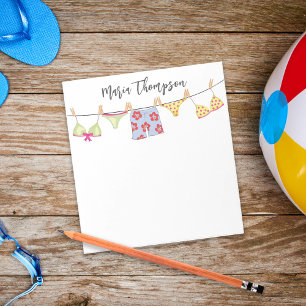 Custom Colourful Beach Tropical Summer Notepad