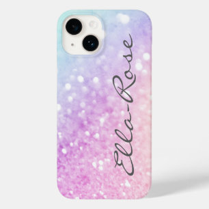 Custom Colourful Glitter Iridescent Elegant Case-Mate iPhone 14 Case