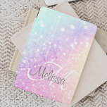 Custom Colourful Glitter Iridescent Elegant iPad Air Cover<br><div class="desc">Easily personalize this elegant colourful bokeh glitter pattern with your custom name and/or monogram.</div>