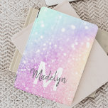 Custom Colourful Glitter Iridescent Elegant iPad Mini Cover<br><div class="desc">Easily personalize this elegant colourful bokeh glitter pattern with your custom name and/or monogram.</div>