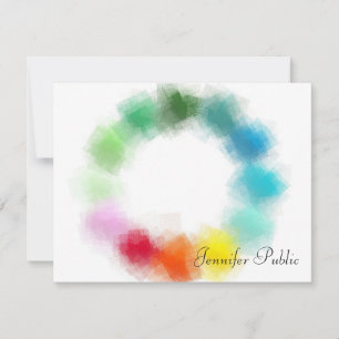 Custom Colourful Hand Script Name Text Template