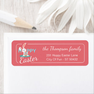 Custom Colourful Hoppy Easter Bunny Pattern