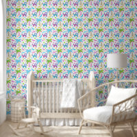 Custom Colourful Lions In The Jungle Pattern