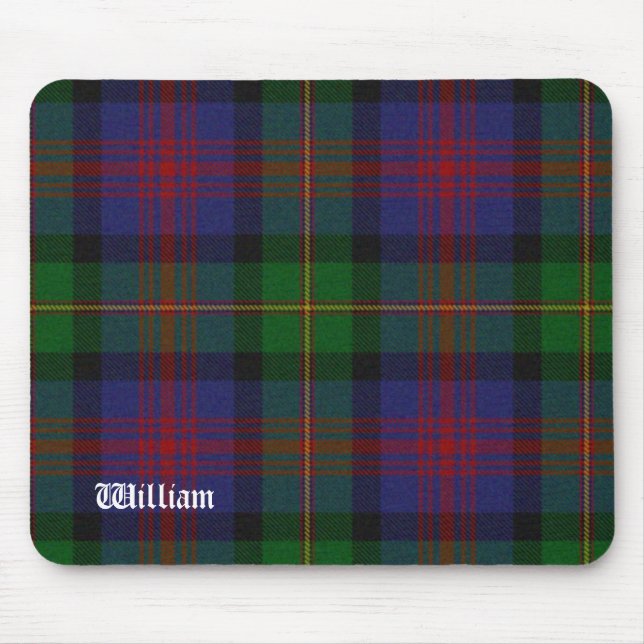 Custom Colourful Logan Tartan Plaid Mouse Pad (Front)
