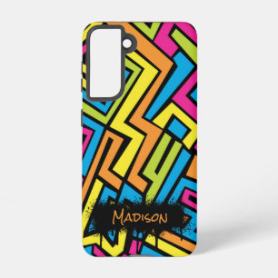 Custom Colourful Neon Graffiti Street Art Pattern  Samsung Galaxy Case