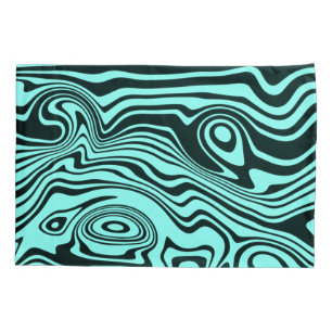 Custom Colours Abstract Warped Lines - Your Colour Pillowcase