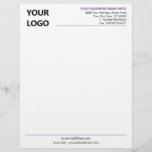 Custom Colours and Font Letterhead Your Own Design<br><div class="desc">Custom Colours and Font - Your Business Office Letterhead with Logo - Add Your Logo - Image / Business Name - Company / Address - Contact Information - Resize and move or remove and add elements / image with customization tool. Choose / add your favourite elements and text colours /...</div>