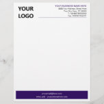 Custom Colours and Font Your Own Design Letterhead<br><div class="desc">Custom Colours and Font - Your Own Personalized Design Business Office Letterhead with Logo - Add Your Logo - Image / Business Name - Company / Address - Contact Information - Resize and move or remove and add elements / text with customization tool. Choose favourite elements and text colours /...</div>