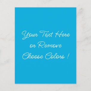 Custom Colours and Text Name Font Personalized Blu Flyer
