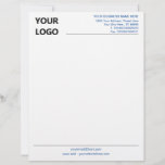 Custom Colours Business Logo Ingo Office Letterhea Letterhead<br><div class="desc">Your Colours - Simple Personalized Business Office Letterhead with Logo - Add Your Logo - Image / Business Name - Company / Address - Contact Information - Resize and move or remove and add elements / image with customization tool. Choose / add your favourite elements and text colours and font...</div>