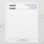 Custom Colours Business Logo Ingo Office Letterhea Letterhead<br><div class="desc">Your Colours - Simple Personalized Business Office Letterhead with Logo - Add Your Logo - Image / Business Name - Company / Address - Contact Information - Resize and move or remove and add elements / image with customization tool. Choose / add your favourite elements and text colours / fonts...</div>