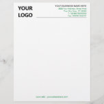 Custom Colours Business Modern Letterhead with Log<br><div class="desc">Custom Colours - Simple Personalized Your Modern Business Office Letterhead with Logo - Choose / add your favourite elements and text colours / font and size ! Resize and move or remove and add elements - Image / text with customization tool ! Add Your Logo - Image - Photo /...</div>