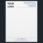 Custom Colours Business Office Letterhead with Log<br><div class="desc">Custom Colours and Fonts - Simple Personalized Business Office Letterhead with Logo - Add Your Logo - Image or QR Code - Photo / Business Name - Company / Address - Contact Information / More - Resize and move or remove and add elements / image with Customization tool. Choose /...</div>