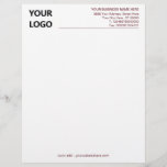 Custom Colours Business Office Letterhead with Log<br><div class="desc">Custom Colours - Simple Personalized Your Modern Business Office Letterhead with Logo - Choose / add your favourite elements and text colours / font and size ! Resize and move or remove and add elements - Image / text with customization tool ! Add Your Logo - Image - Photo /...</div>