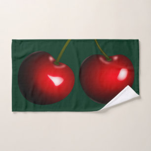 Custom Colours Cherry Bath Towels - Choose Colour