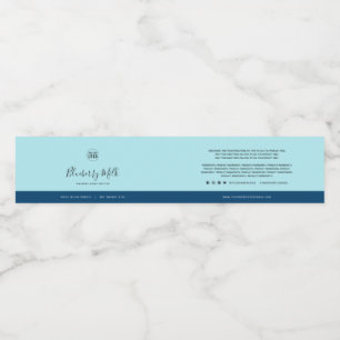 Custom Colours Contrast Ingredients Product Label