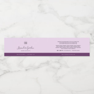 Custom Colours Contrast Ingredients Product Label
