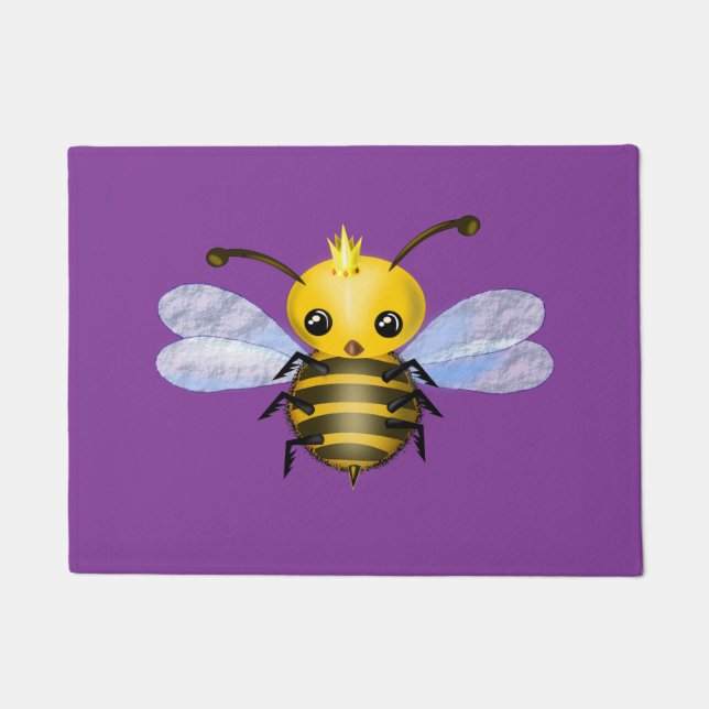 Custom Colours Doormat with Little Queen Bee (Front)