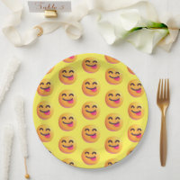 Custom Colours Face Savouring Food Emoji Pattern