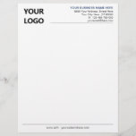 Custom Colours Font Letterhead Your Business Desig<br><div class="desc">Custom Colours and Font - Your Business Office Letterhead with Logo - Add Your Logo - Image / Business Name - Company / Address - Contact Information - Resize and move or remove and add elements / image with customization tool. Choose / add your favourite elements and text colours /...</div>