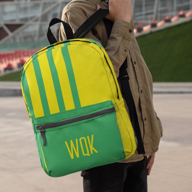 Custom Colours Monogram  Printed Backpack (Creator Uploaded)