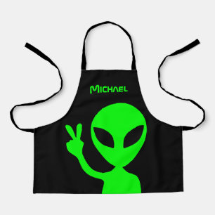 Custom Colours Peaceful Alien Apron