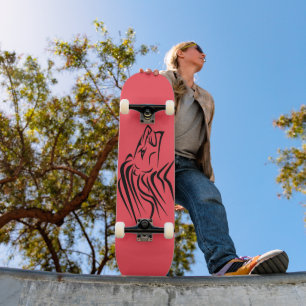 Custom Colours Skateboard with Running Lion
