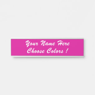 Custom Colours , Text and Font Personalized Your Door Sign