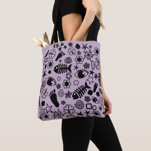 Custom Colours Tote Bag Modern Art Design