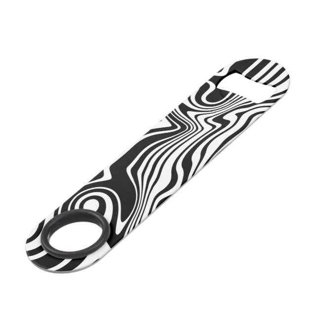 Custom Colours Waves Bottle Opener Bar Key (Back Angled)