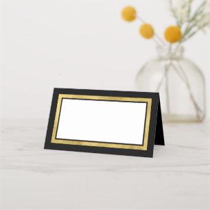 Custom Colours with Classic Gold Border Place Card