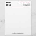 Custom Colours Your Business Letterhead with Logo<br><div class="desc">Custom Colours and Font Simple Personalized Your Business Office Letterhead with Logo and Text - Contact Information - Choose / add your favourite text and line colours / font / size. Resize and move or remove and add elements - Image / text with customization tool !</div>