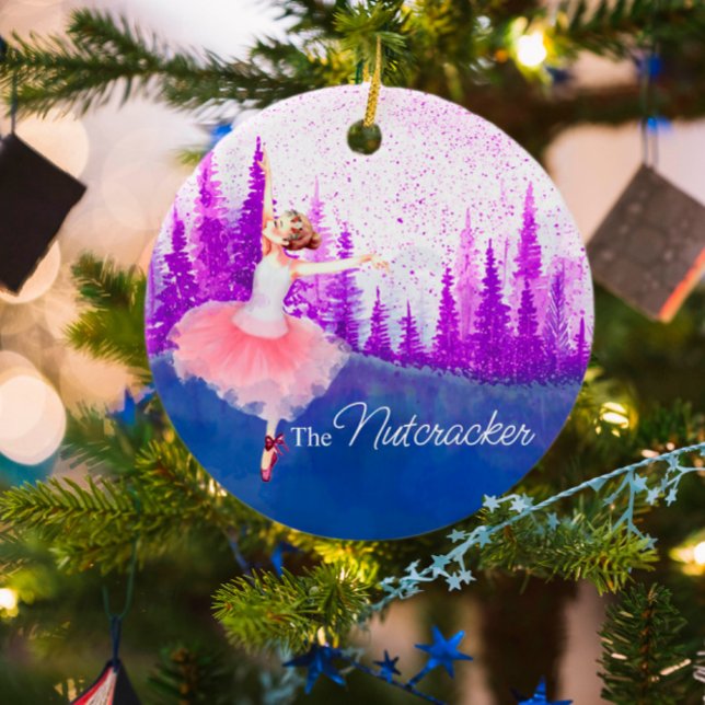 Custom commemorative Nutcracker Ballet keepsake Ceramic Ornament (Creator Uploaded)