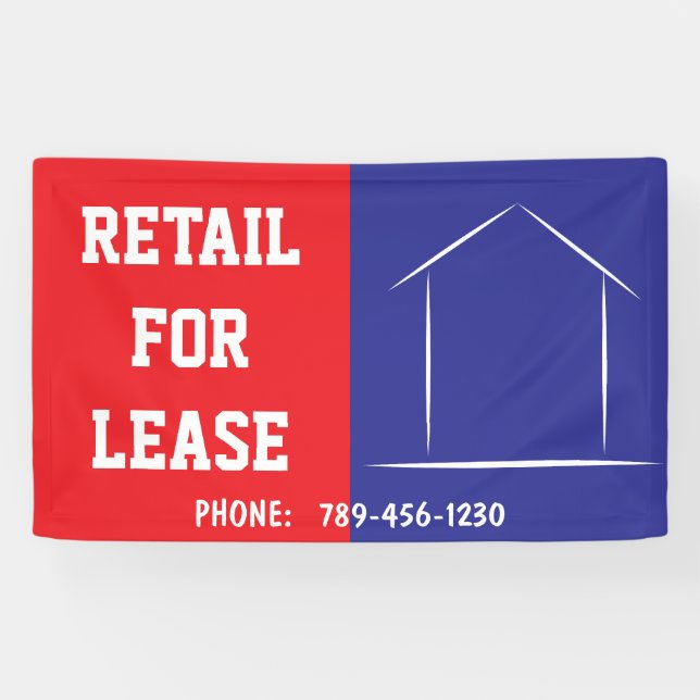 Custom Commercial Retail Space for Lease Banner (Horizontal)