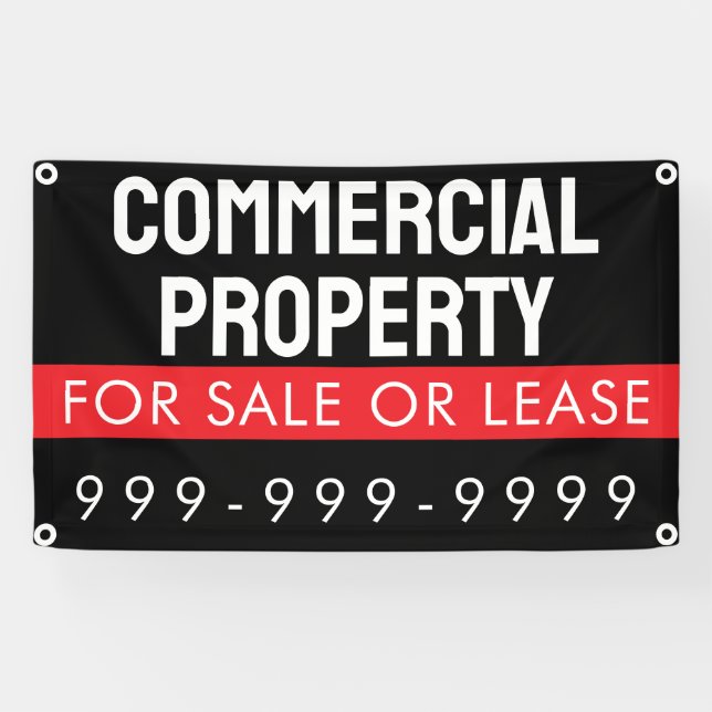Custom Commercial Space Lease Sign Business (Horizontal)