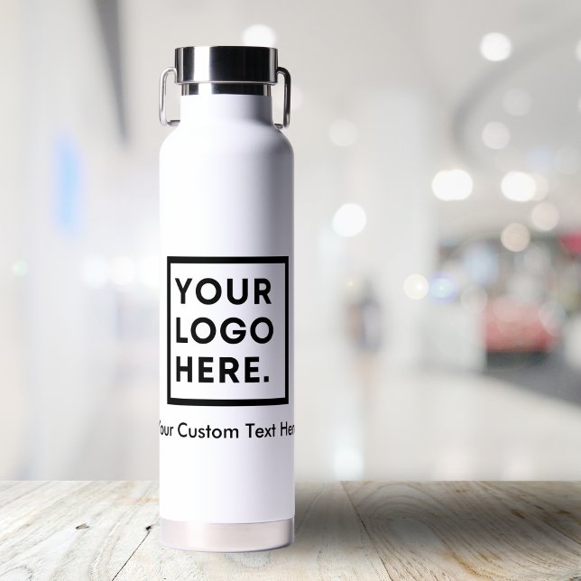 Custom Company Add Text  Logo Personalized Water Bottle (Creator Uploaded)