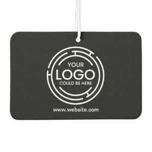 Custom Company Branded Business Logo black  Air Freshener