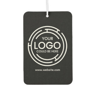 Custom Company Branded Business Logo black  Air Freshener