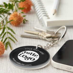 Custom Company Branded Business Logo Keychain