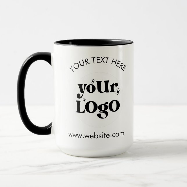 Custom Company Branded Business Logo Mug (Left)