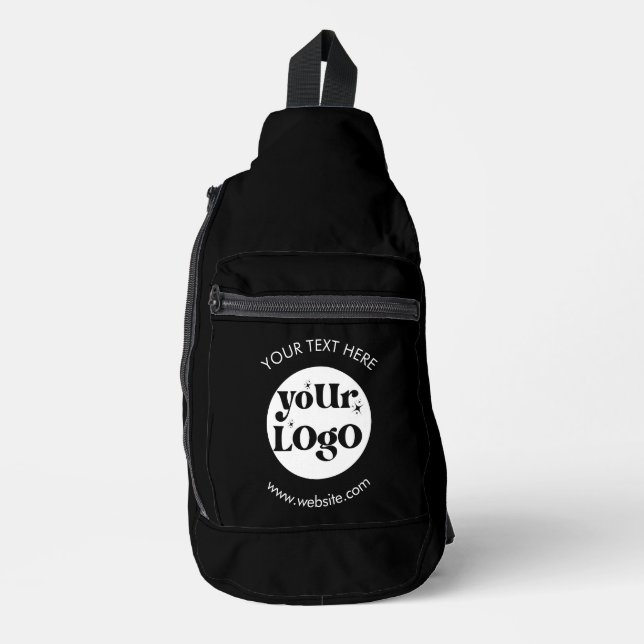 Custom Company Branded Business Logo Sling Bag (Front)