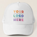 Custom Company Busines Square Logo Trucker Hat<br><div class="desc">Are you looking for branded trucker hats for your business event? Or for your employees? Check out this Custom Company Busines Square Logo Trucker Hat You can easy customize it with your logo and your done. No minimum orders! Happy branding!</div>