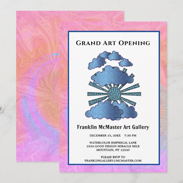 Custom Company Business Corporate Event Invitation (Front/Back)