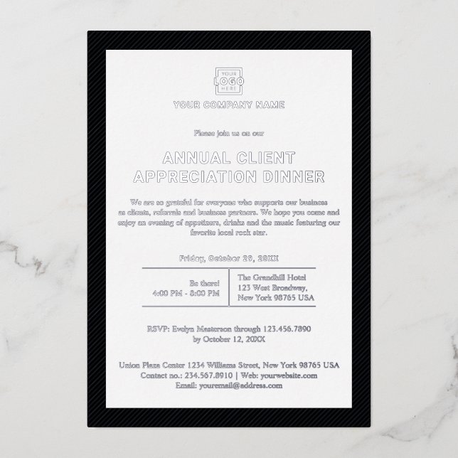 Custom Company Business Corporate Event Party Gold (Front)