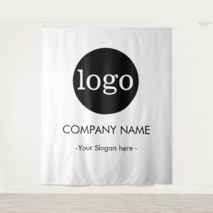 Custom Company business Logo Backdrop For Events Tapestry