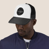Custom Company Business Logo Black Trucker Hat (In Situ)