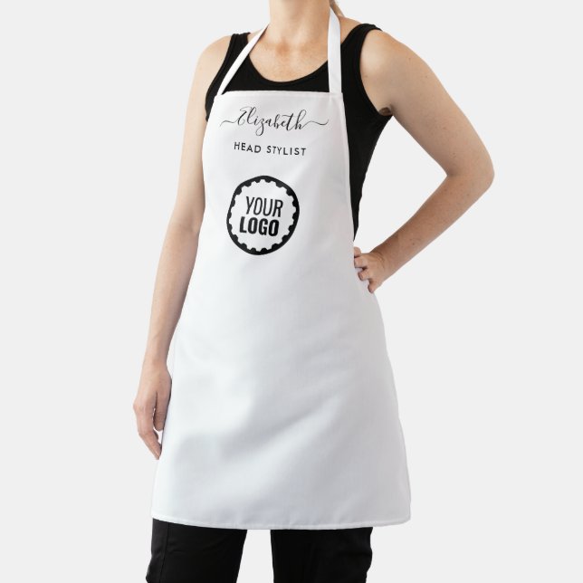 Custom Company Business Logo Brand Script Name Apron (Insitu)